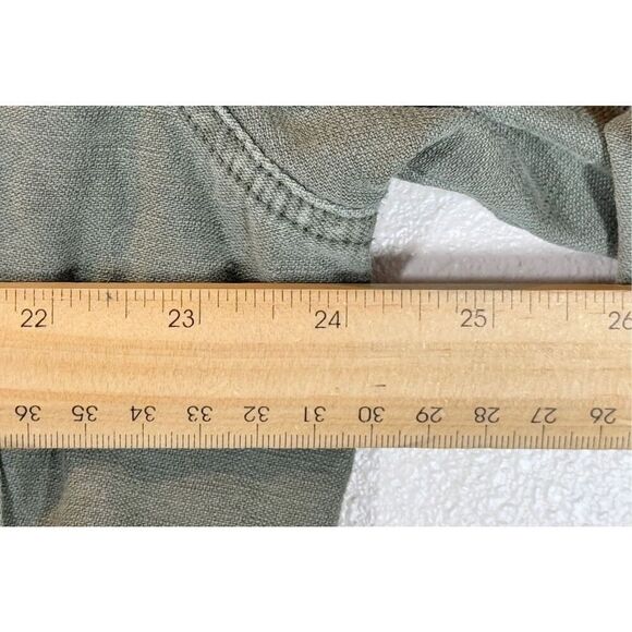 Free People Moss Green Military Oversized Button Front Jacket Women's Small - Picture 12 of 12